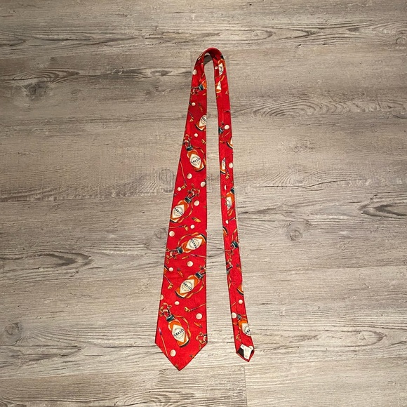 Tabasco Men’s Red Hot Sauce 100% Silk Tie Golf Theme - Picture 1 of 3